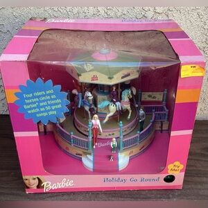 Vintage Barbie Holiday Go Round 2001 Mr. Christmas W/ 50 Musical Songs BRAND NEW